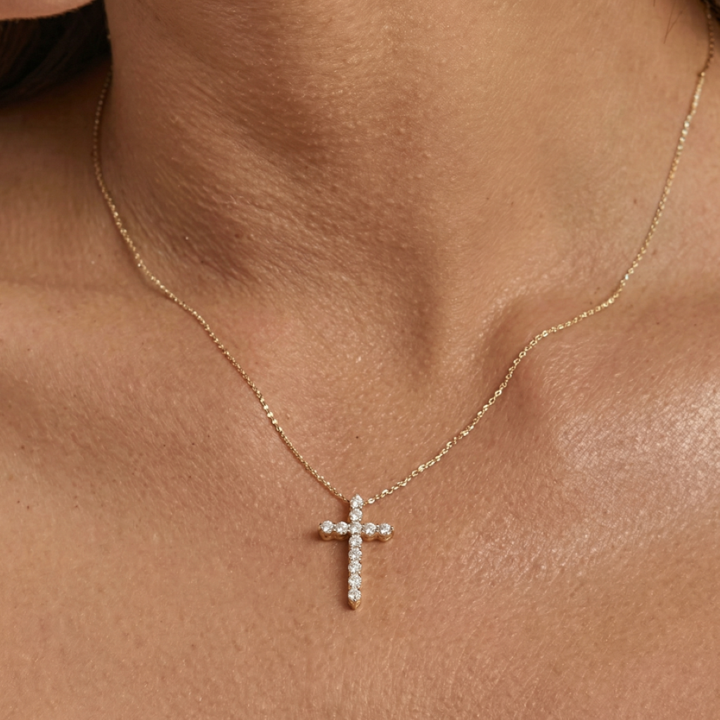 Valerara Lume Cross Necklace