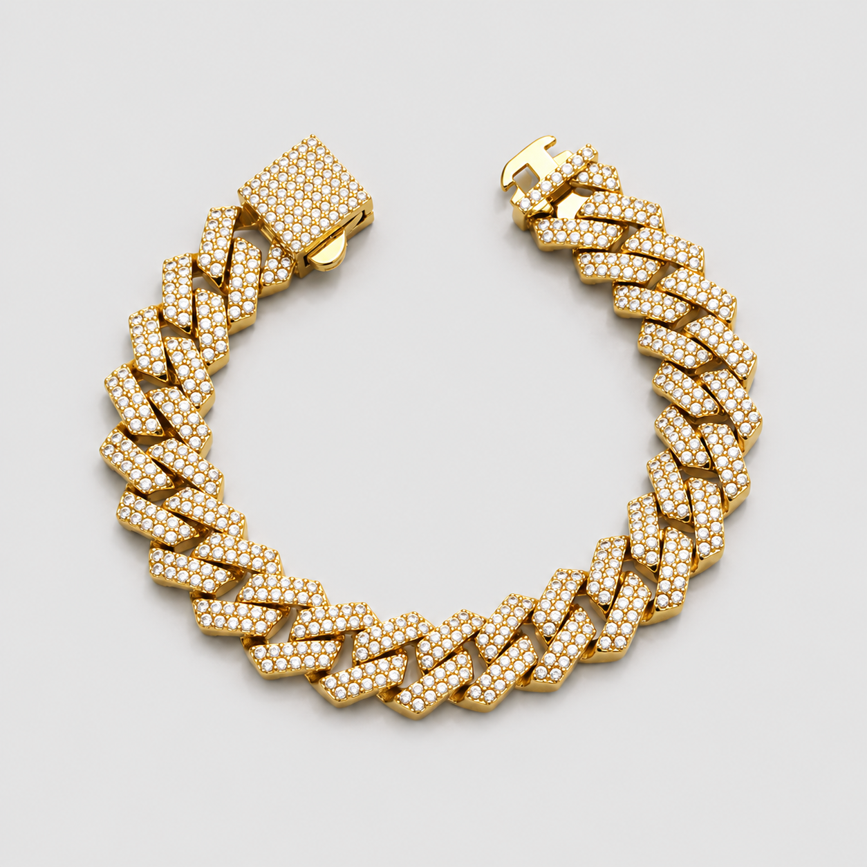 Valerara Iced Cuban Bracelet 14mm